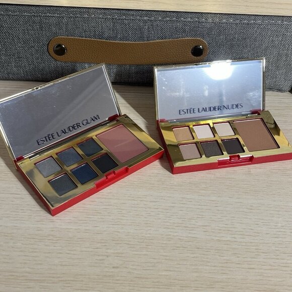 Estee Lauder 2 New Pure Color Eny Eye and Cheek Palette in Glam & Nudes - Picture 1 of 5